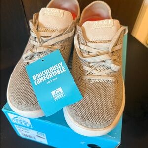 Reef Tan Sneakers Breathable Knit Upper